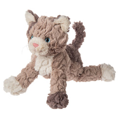 Mary Meyer Putty Kaylee Kitten soft toy front view etched creamy fabric texture for tactile play