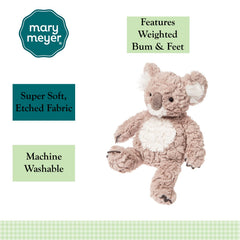 Mary Meyer Putty Koala Beige 11inch tall design fits small hands for easy hugging.