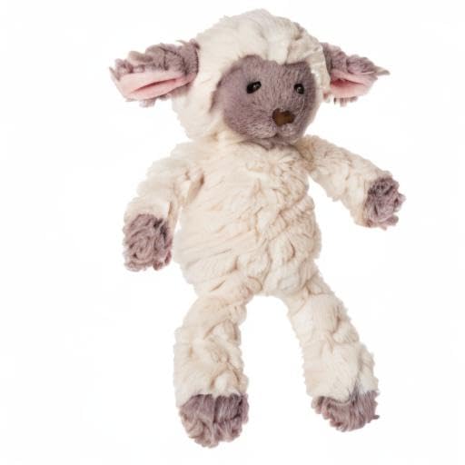 Embroidered eyes on Mary Meyer Putty Lamb for gentle expression