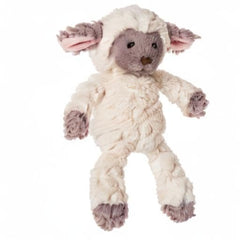Embroidered eyes on Mary Meyer Putty Lamb for gentle expression