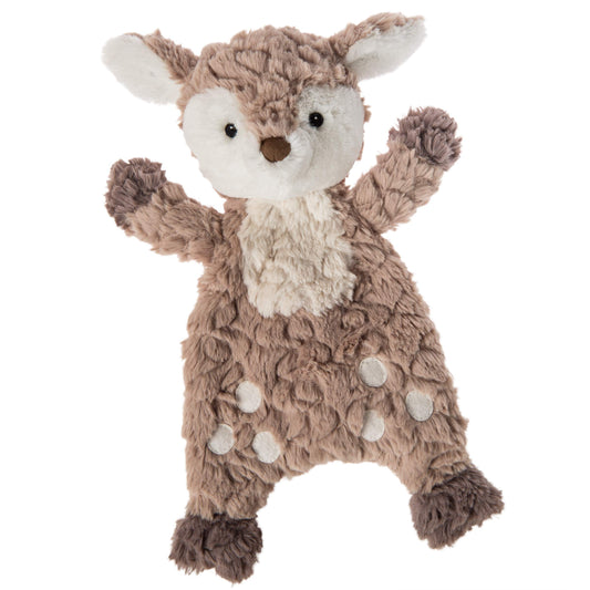 Mary Meyer Putty Lovey Fawn face close-up shows ultra-soft fabric for soothing hugs