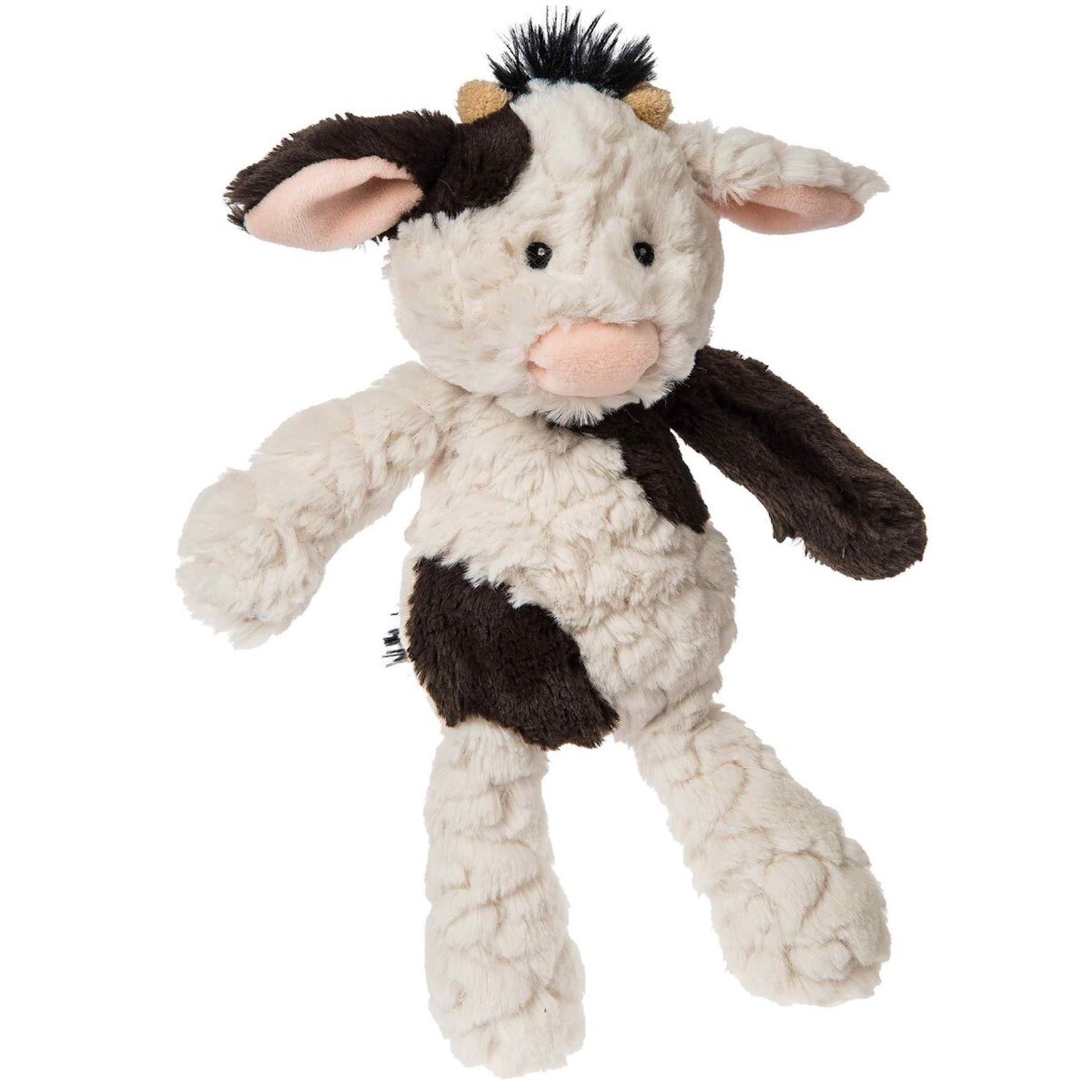 Mary Meyer Putty Nursery Cow front view, ultra-soft plush for baby cuddles