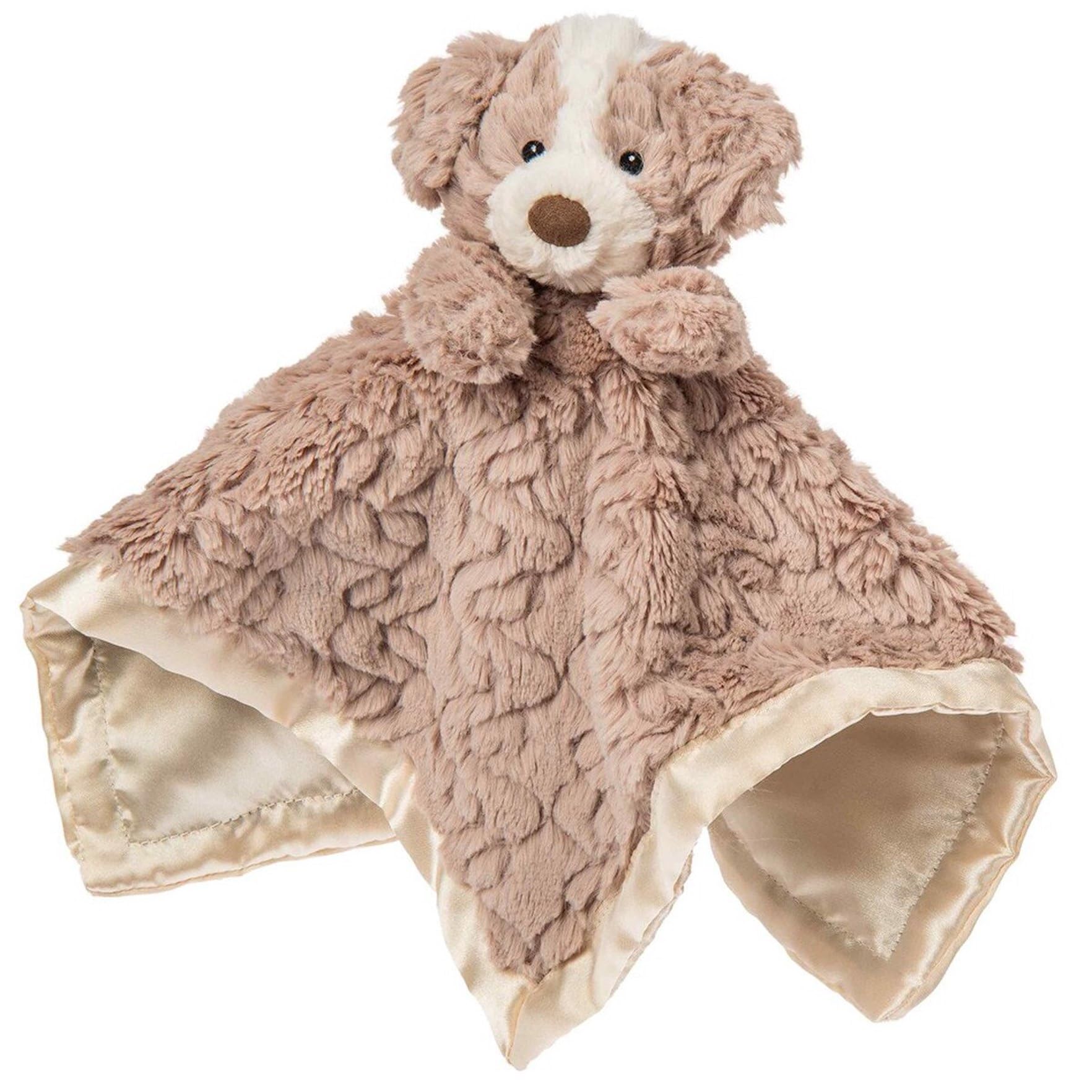 Mary Meyer Putty Nursery Hound Blanket with textured fabric for cozy cuddles.