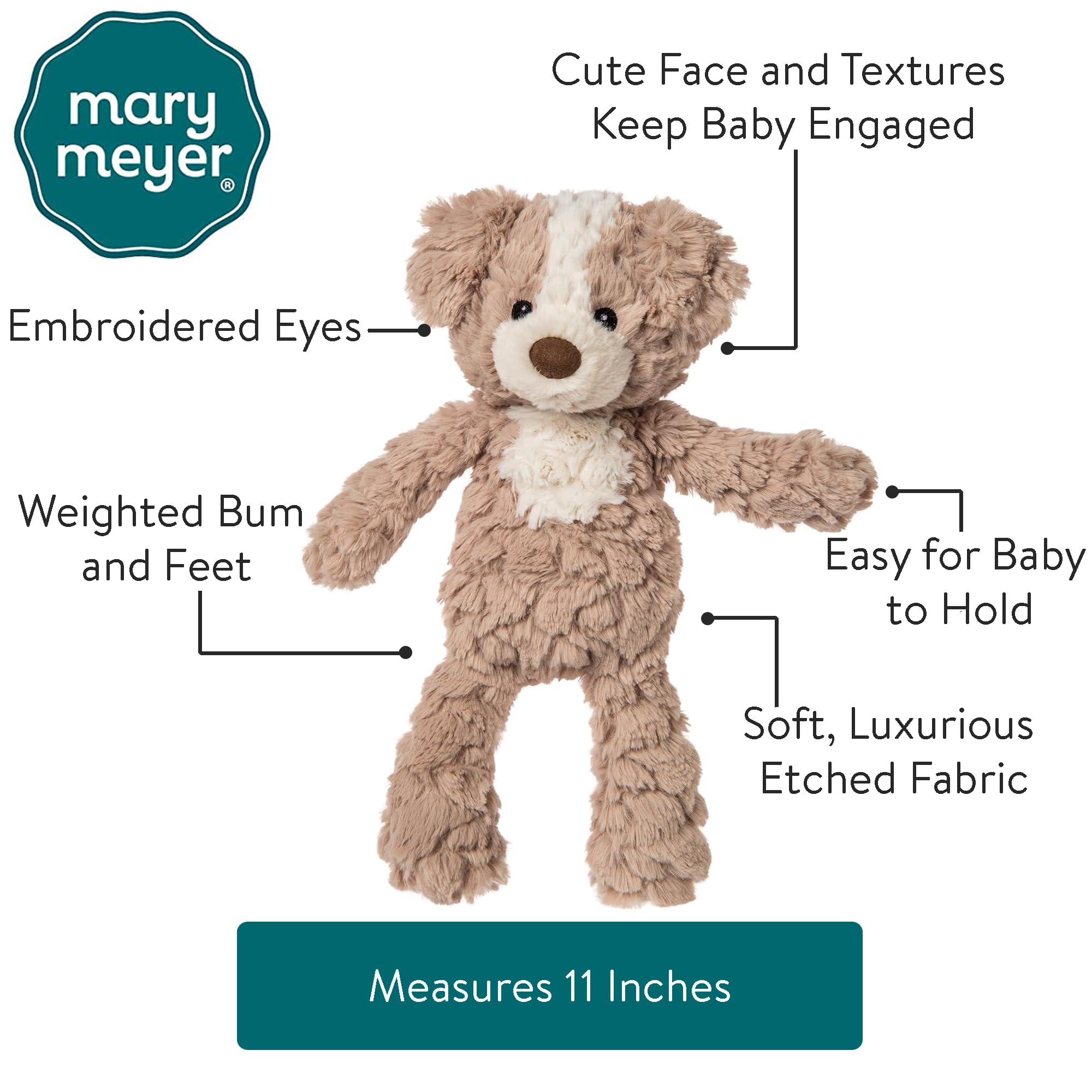 Mary Meyer Putty Nursery Hound textured fur inspires cozy, comforting playtime