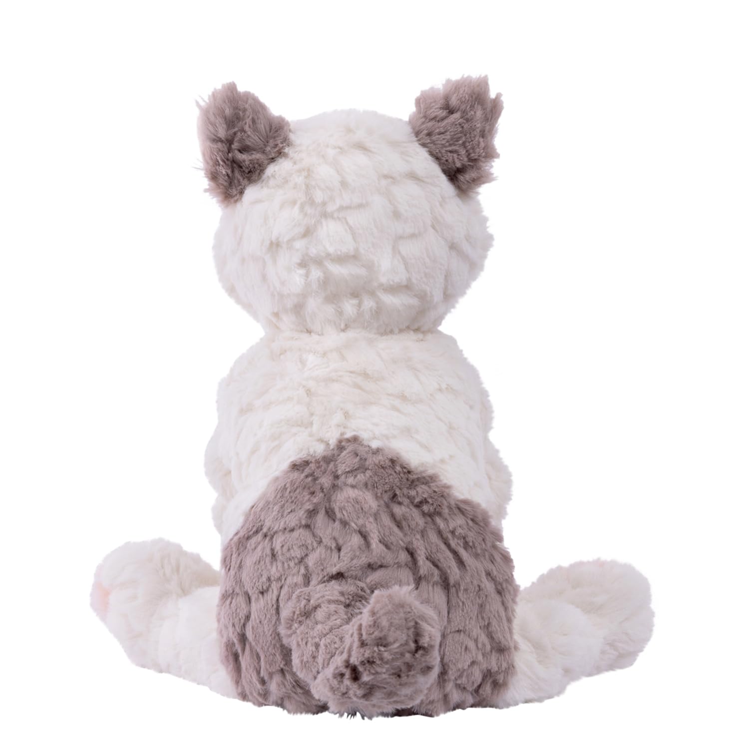 Weighted bum and feet provide gentle stability during cuddles