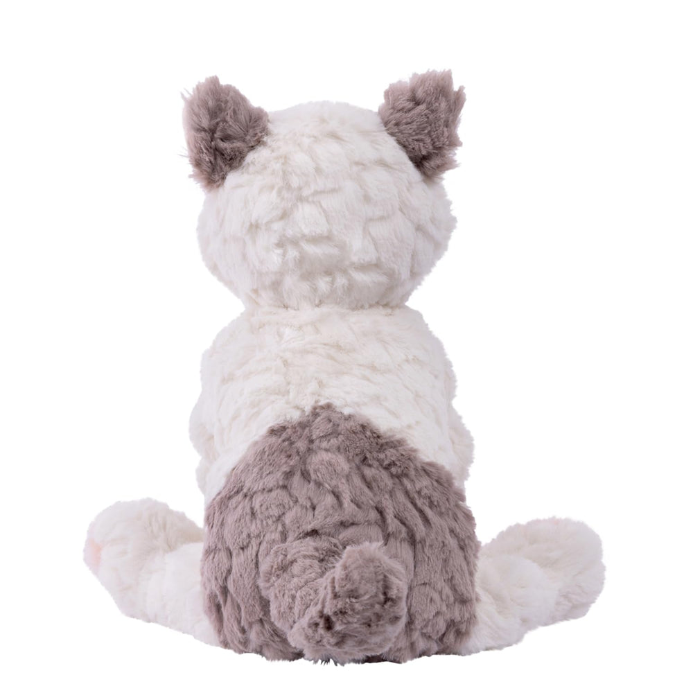 Weighted bum and feet provide gentle stability during cuddles