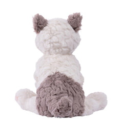 Weighted bum and feet provide gentle stability during cuddles