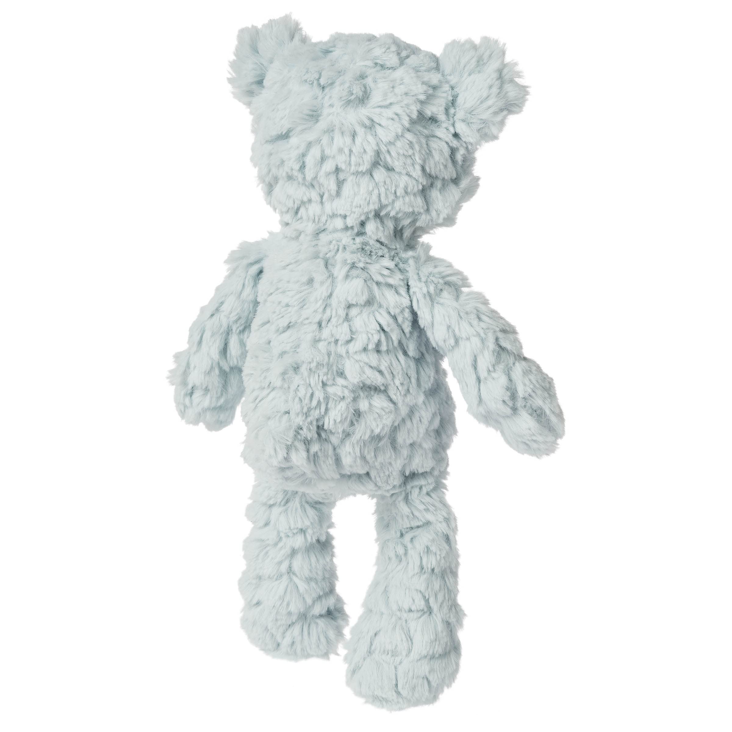 Mary Meyer Putty Seafoam Bear fabric closeup highlighting luxuriously soft texture.