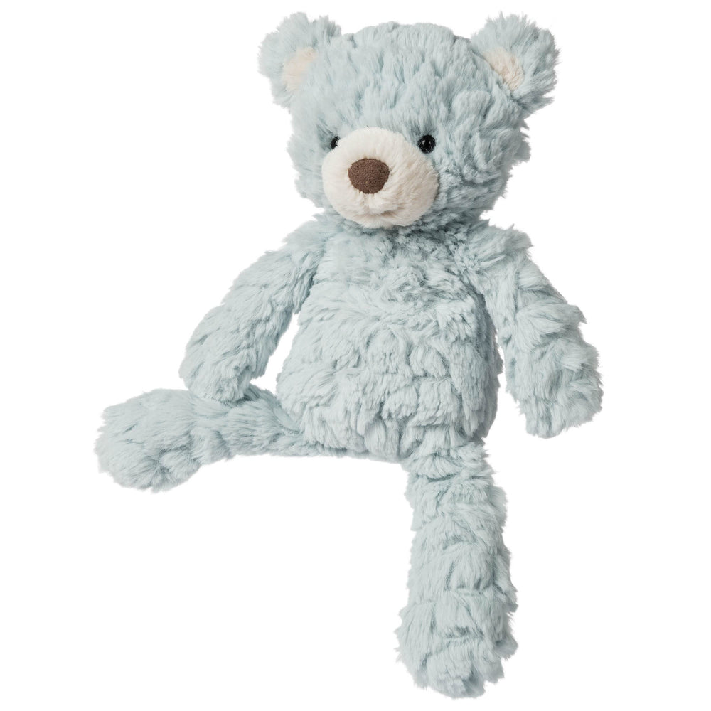 Mary Meyer Putty Seafoam Bear front view showing ultra-soft plush for cuddles.