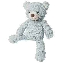 Mary Meyer Putty Seafoam Bear front view showing ultra-soft plush for cuddles.