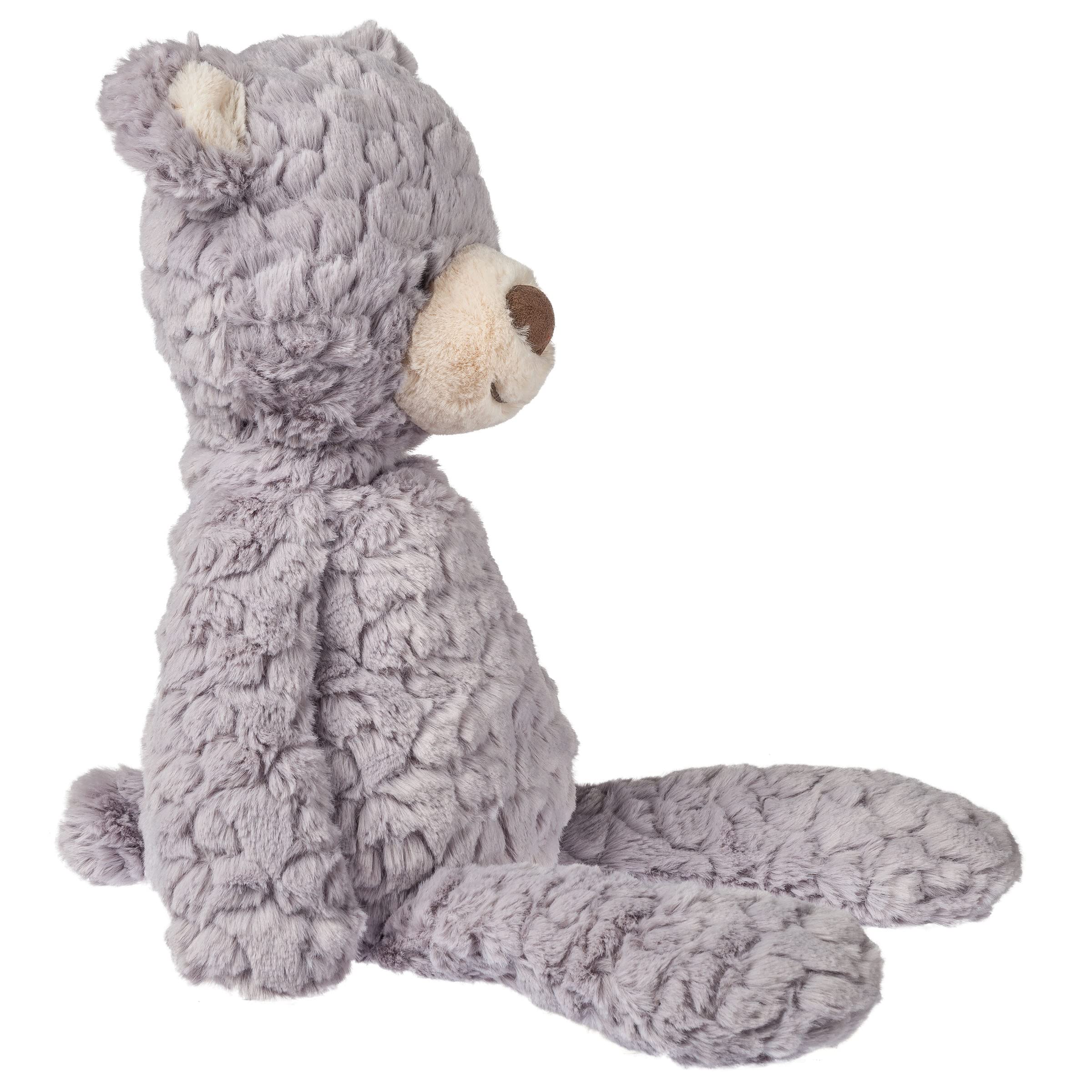 Mary Meyer Putty Shadow Bear face close-up showing soft fabric.