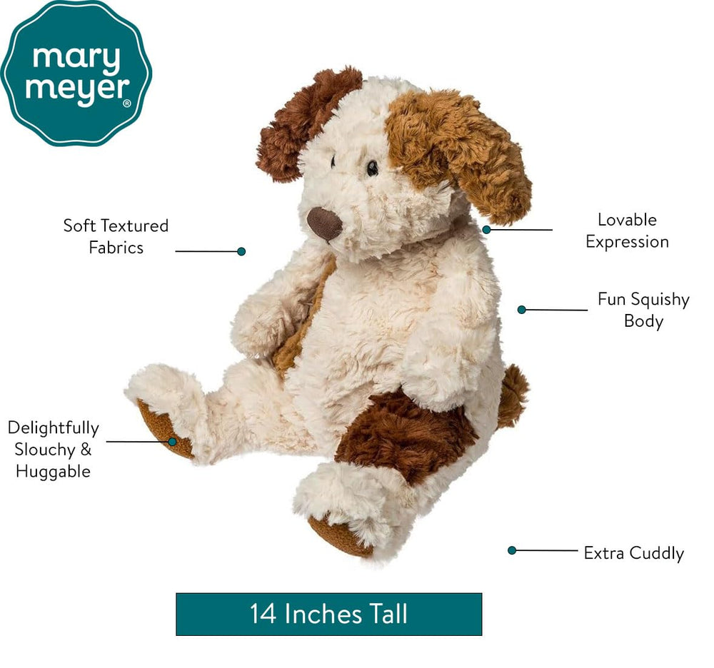 Mary Meyer Snuggables 14-inch dog toy is a portable cuddle buddy.