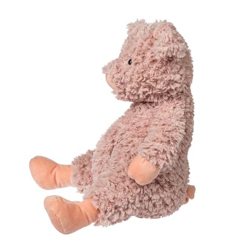 Mary Meyer Snuggables Pig weighted bum adds floppy, comforting feel.