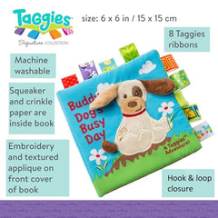 Buddy Dog soft book crinkle pages inviting tactile exploration for baby