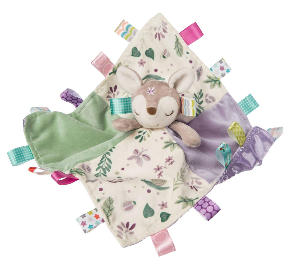 Mary Meyer Taggies Flora Fawn deer invites cuddles with soft texture.