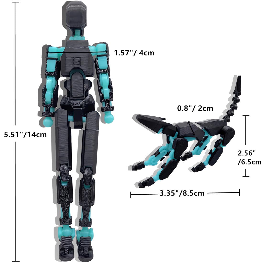 masijssa T13 articulation joints offer 360° movement for dynamic posing