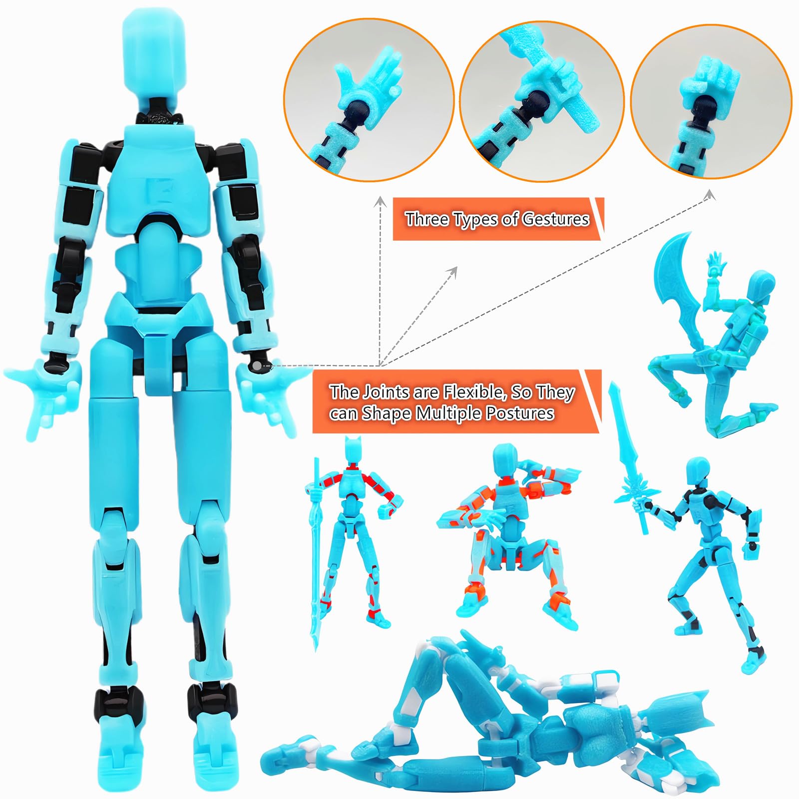 masijssa Titan 13 multi-jointed robot, poseable for dynamic shots