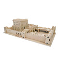 MASORET wooden 3D Jerusalem temple model kit parts ready for precise, engaging assembly for display.