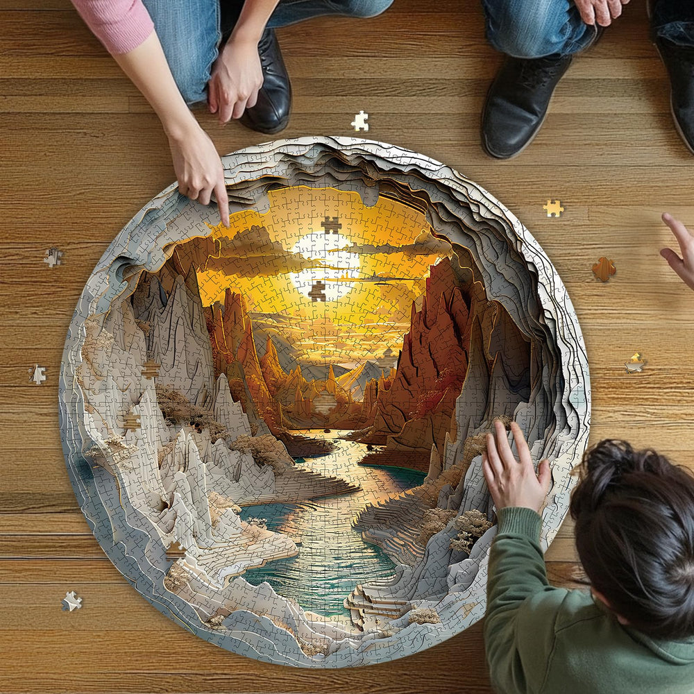 Masseruon 3D Sunset Canyon scene offers immersive visual solving