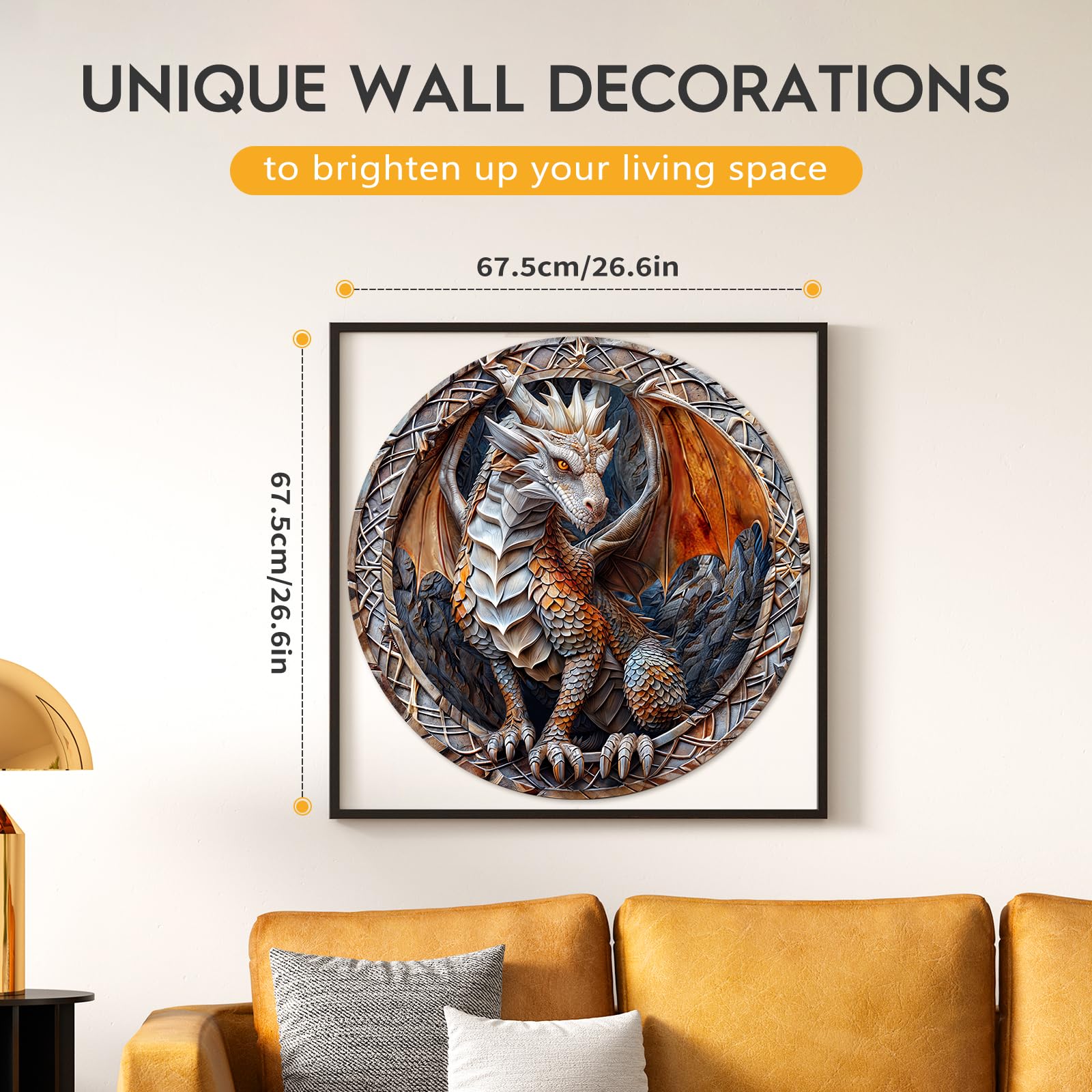 Masseruon dragon puzzle autostereoscopy 3D visual reveals dragon emerging from cave