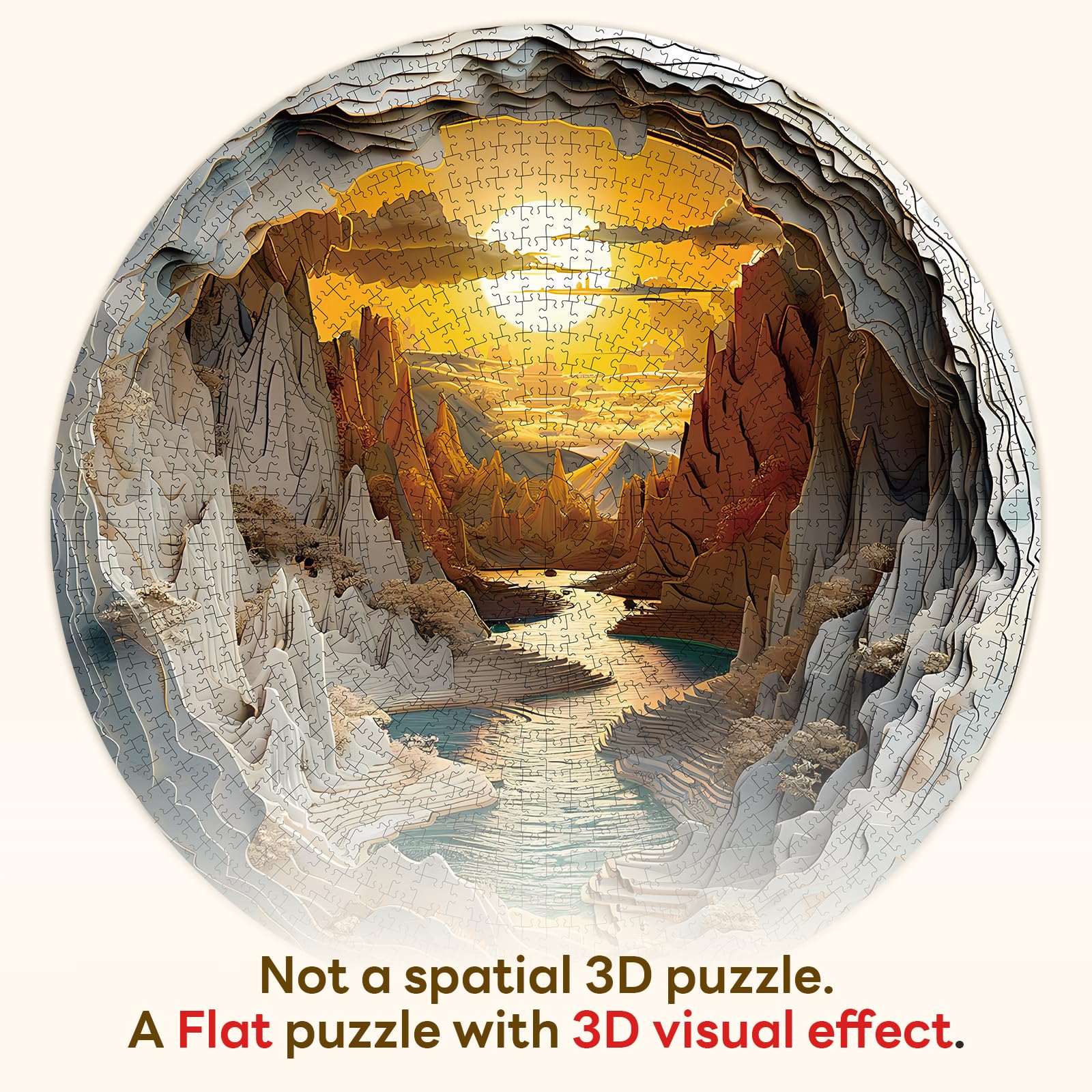 Masseruon Sunset Canyon reference poster guides progress during solving