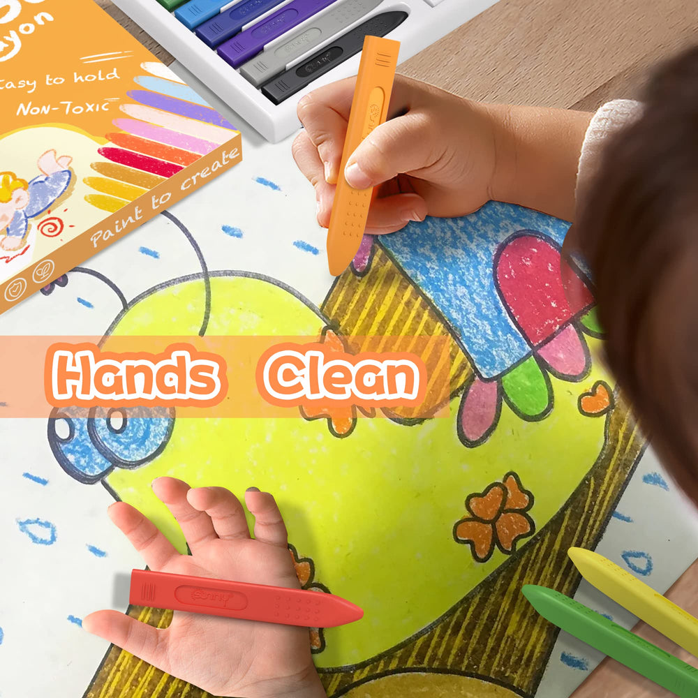 MASSRT jumbo crayons built durable and unbreakable for playful sessions.
