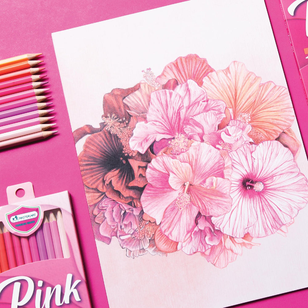 MASTERART Pink Set color swatches showing rich gradients