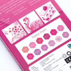 MASTERART Pink Set pencils arranged for smooth coloring and shading