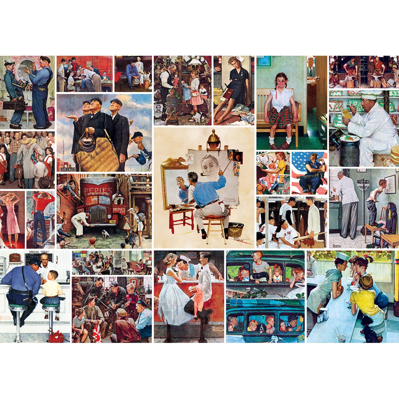 MasterPieces 1000-piece puzzle image illustrating an engaging assembly process.