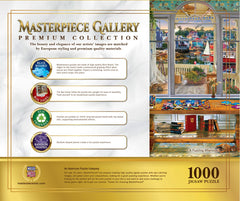 MasterPieces 1000-piece puzzle made with eco-friendly materials and soy inks.