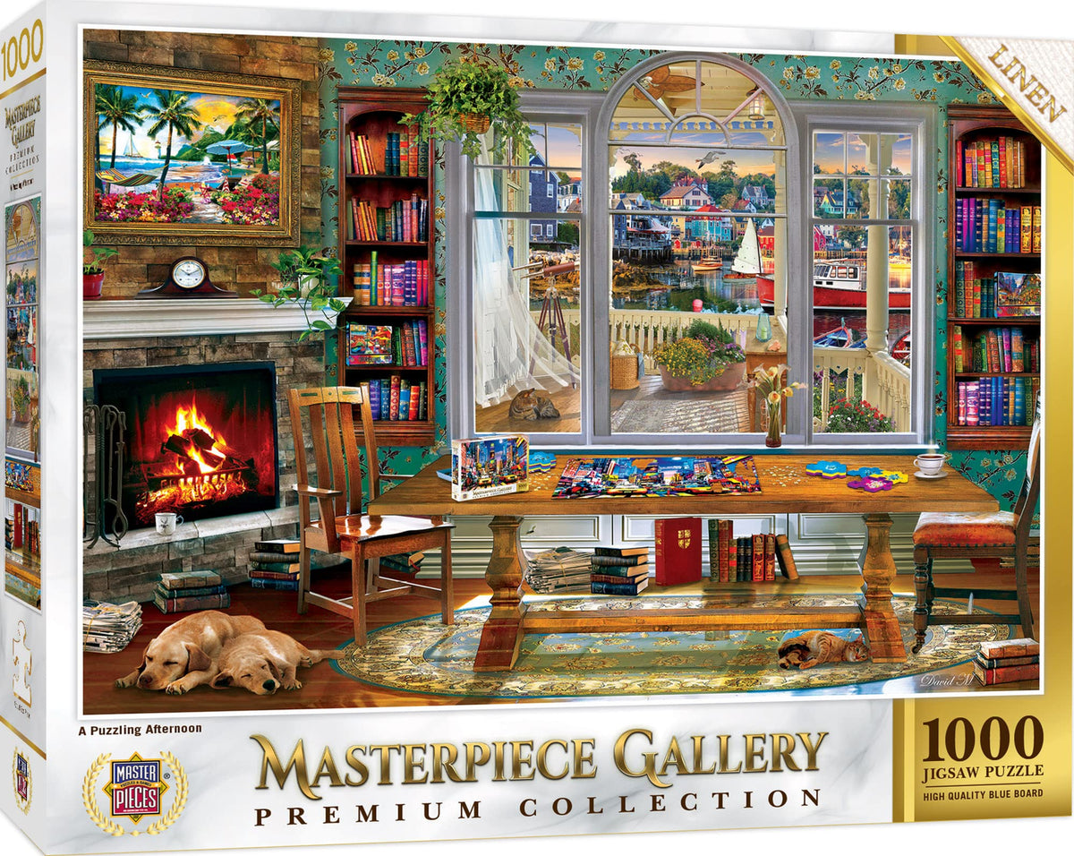 MasterPieces 1000-piece puzzle with matte finish for glare-free puzzling.