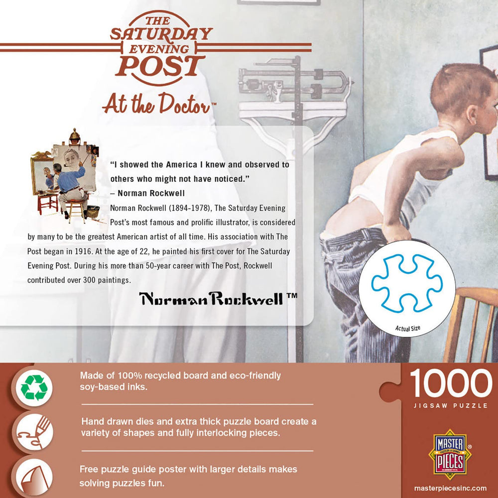 MasterPieces 1000-piece puzzle pieces showcase thick interlocking design for durable puzzling.