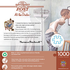 MasterPieces 1000-piece puzzle pieces showcase thick interlocking design for durable puzzling.