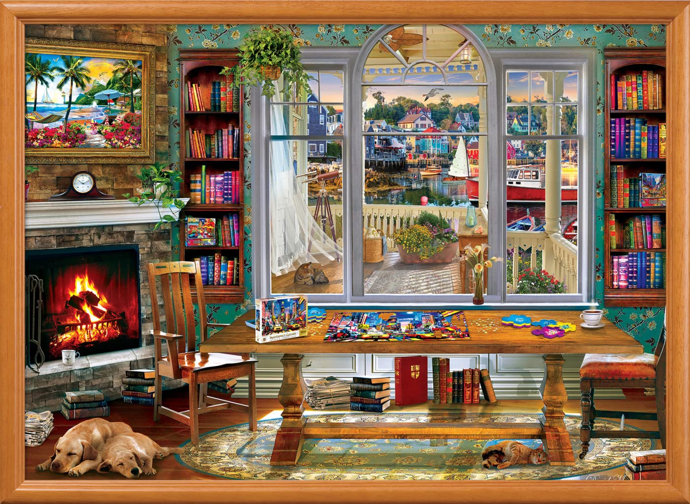 MasterPieces 1000-piece puzzle offers a quality guarantee and replacement support.