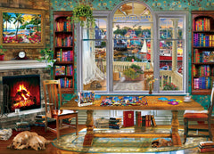 MasterPieces 1000-piece puzzle showing random-cut pieces for varied challenges.