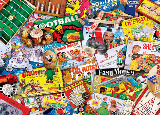 MasterPieces puzzle featuring vinyl records and retro icons for mindful solving.