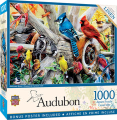 MasterPieces Backyard Birds puzzle cover image for family puzzle nights