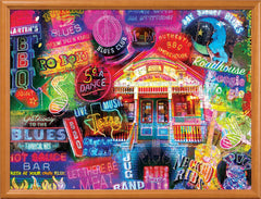 MasterPieces BBQ & Blues puzzle layout 18x24 shown for scale and planning.