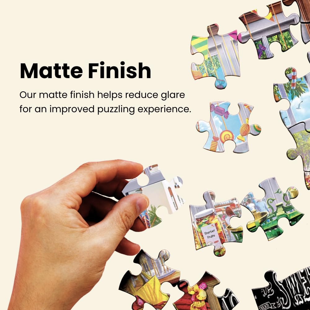 MasterPieces Beach Side Gear nostalgic storefronts design captured in vibrant puzzle art