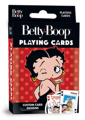 Masterpieces Betty Boop playing cards collection with classic artwork for collectors and retro game nights.
