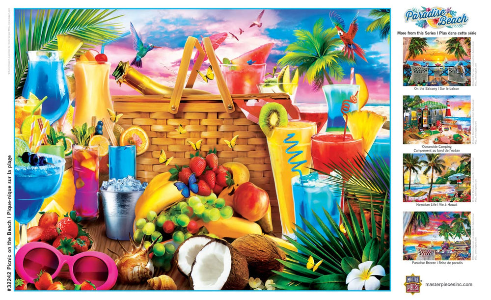 MasterPieces bonus poster guides puzzlers through the beach scene puzzle