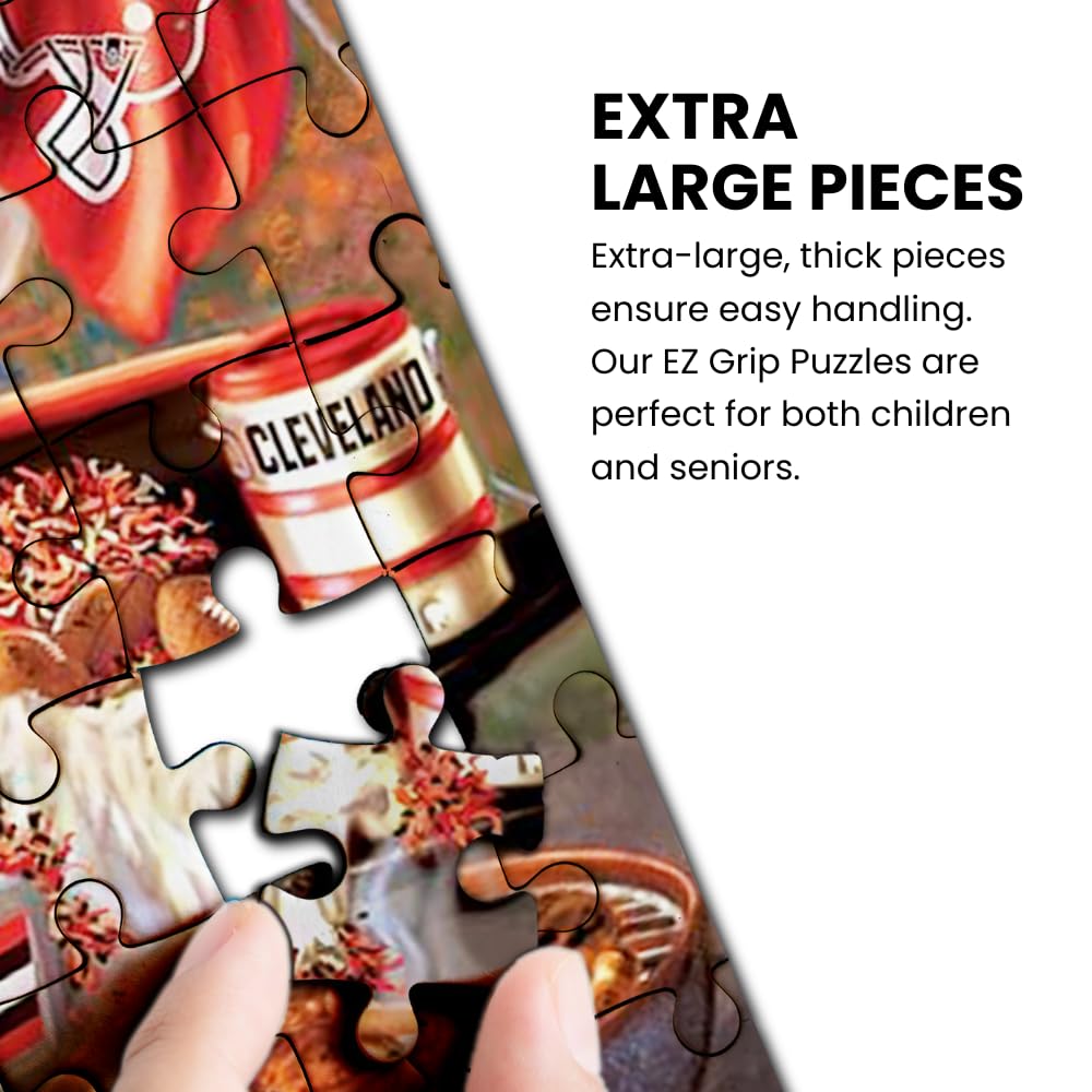 MasterPieces Chicago Bears puzzle anti-glare finish reduces eye strain during sessions