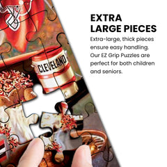 MasterPieces Chicago Bears puzzle anti-glare finish reduces eye strain during sessions