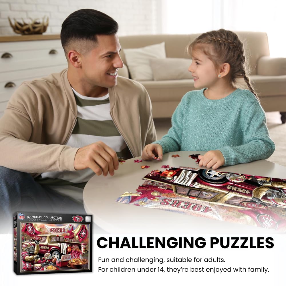 MasterPieces Chicago Bears puzzle finished display invites fans to celebrate teamwork