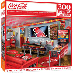 MasterPieces Coca-Cola Collector's Hideaway 300pc Ezgrip puzzle for family night and cognitive challenge