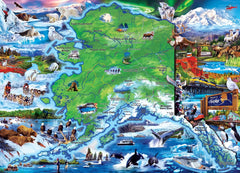 MasterPieces detailed national parks map aids careful assembly