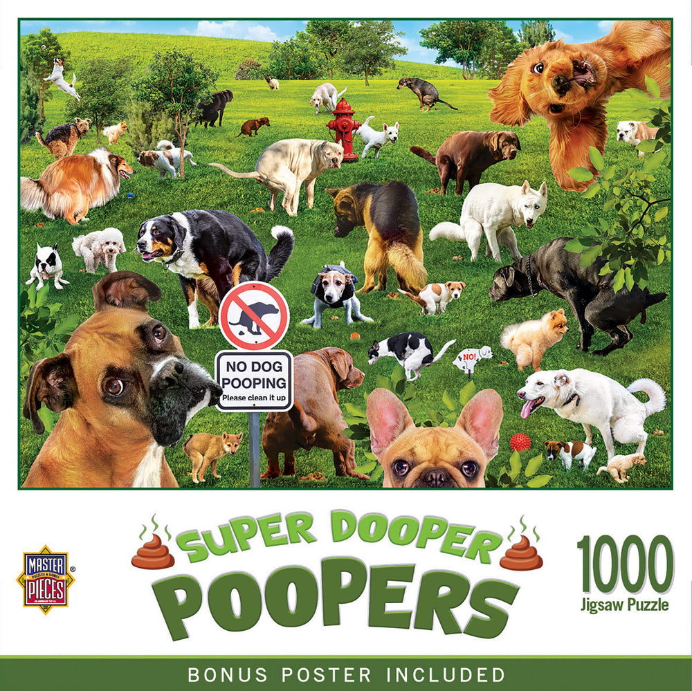 Masterpieces dog park scene puzzle — engaging family activity and focused play