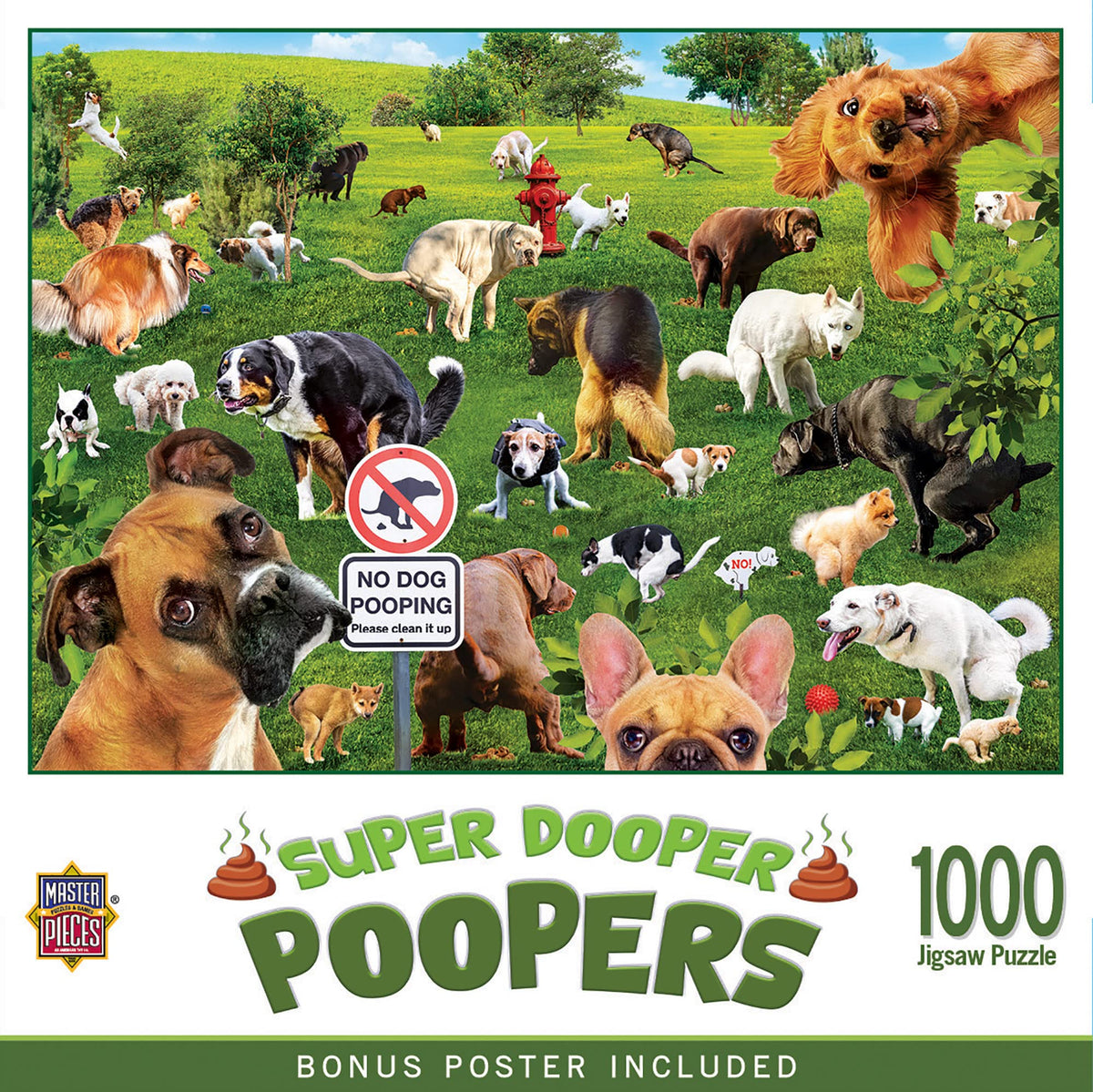 Masterpieces dog park scene puzzle — engaging family activity and focused play