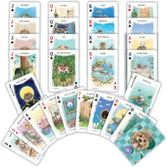 MasterPieces dogs playing cards two-jokers—classic deck with extra humor and surprise.