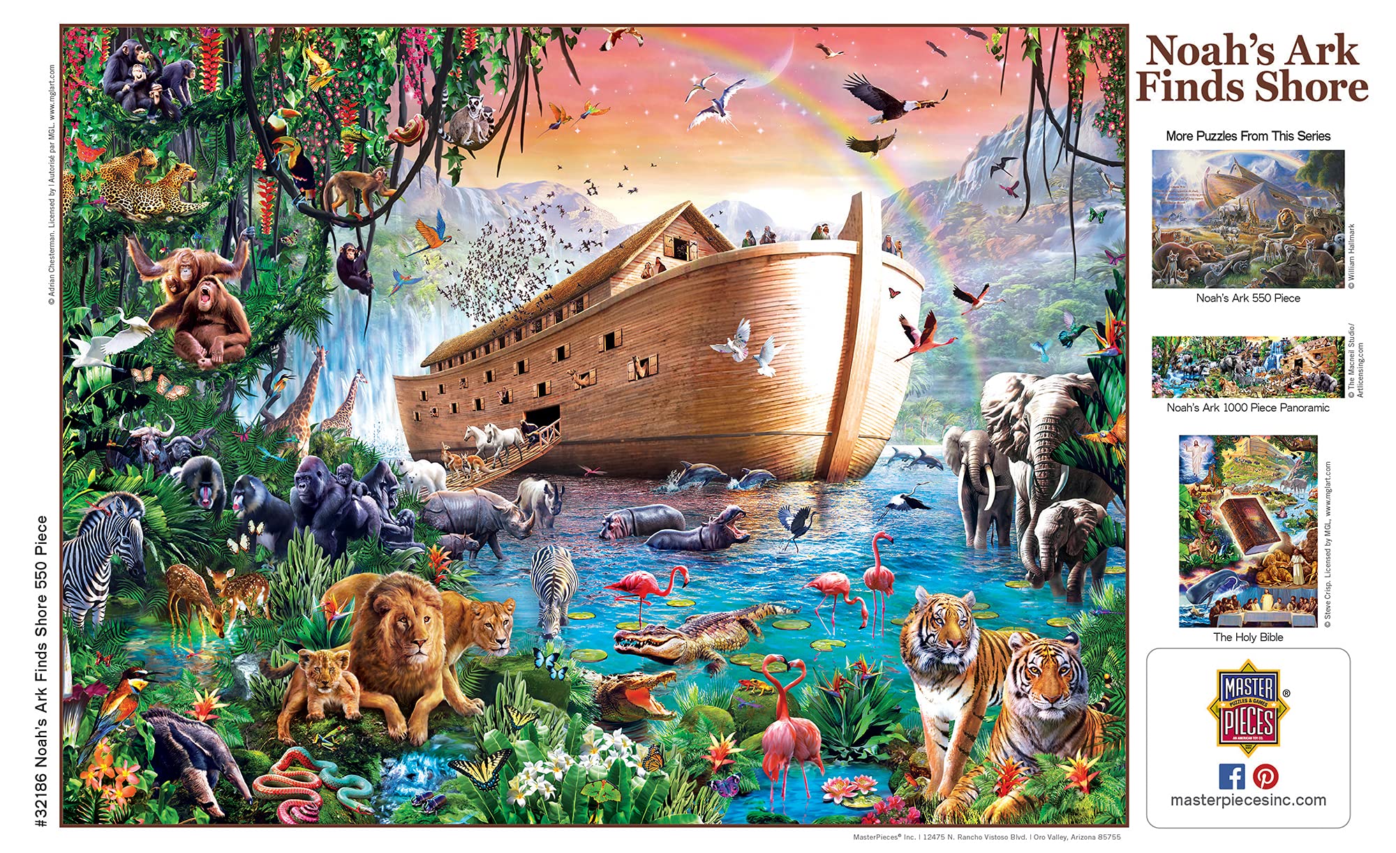 MasterPieces eco-friendly materials and soy-based inks support sustainable puzzling.